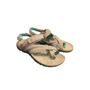 Merrell Wild Dove Sandal Size 6 Gray Hiking Adjustable Performance